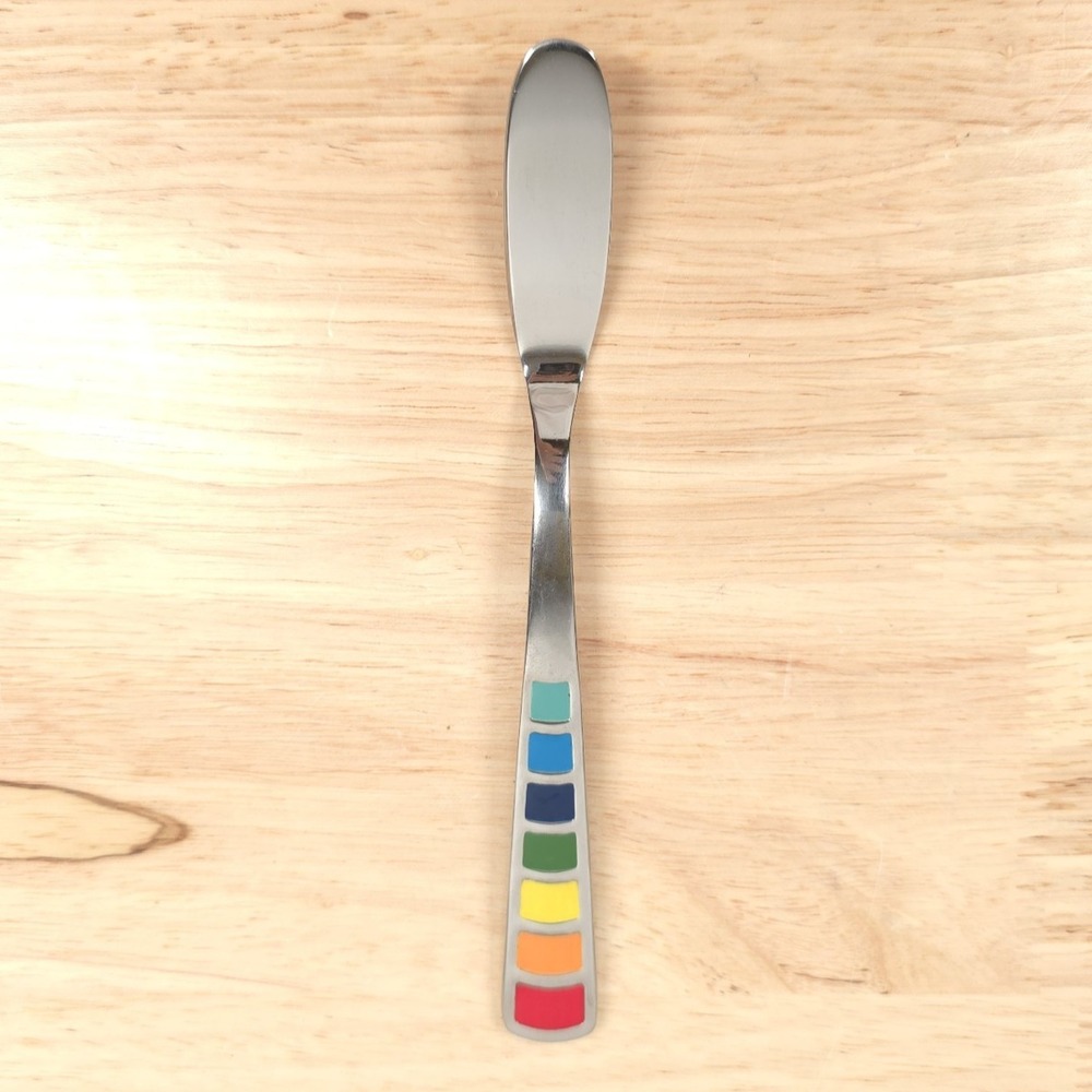 Fiesta Butter Knife Spreader 7.25" Rainbow Flatware Celebration Masquerade